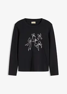Maglia a maniche lunghe in puro cotone biologico, bonprix