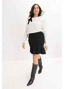 Minigonna in punto di Roma comodo, bonprix