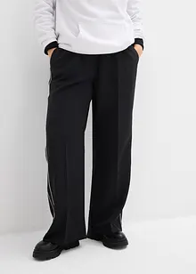 Pantaloni a palazzo con bande decorative, bonprix