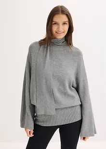 Maglione oversize in misto viscosa morbido, bonprix