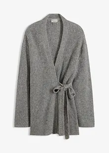 Cardigan oversize incrociato, bonprix