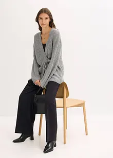 Cardigan oversize incrociato, bonprix