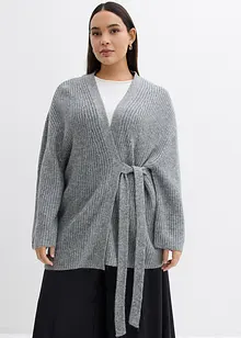 Cardigan oversize incrociato, bonprix