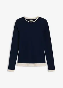 Maglia a maniche lunghe in misto cotone, bonprix