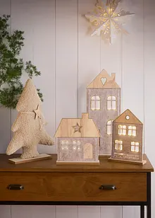 Abete decorativo con tessuto teddy, bonprix