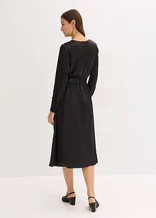 Abito midi in satin lucido, bonprix