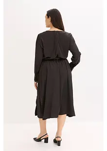 Abito midi in satin lucido, bonprix