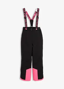 Pantaloni da neve impermeabili con bretelle staccabili, bonprix