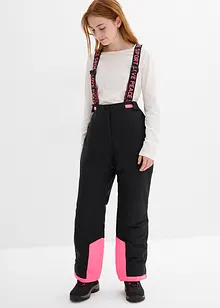 Pantaloni da neve impermeabili con bretelle staccabili, bonprix