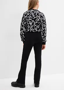 Pantaloni svasati in jersey di cotone robusto, bonprix