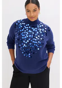 Maglione con paillettes, bonprix