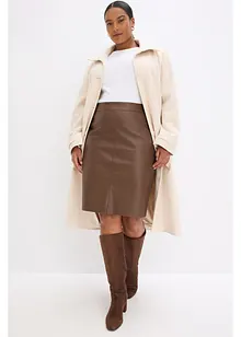 Gonna longuette in similpelle, bonprix