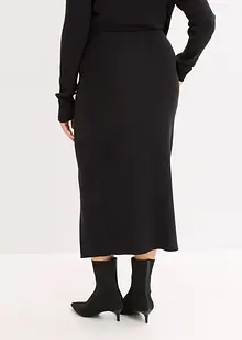 Gonna in filato fine di misto viscosa morbido, bonprix