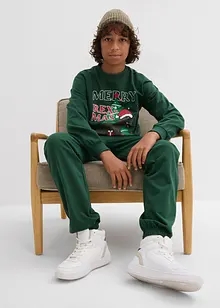 Maglia e pantaloni in felpa di puro cotone (set 2 pezzi), bonprix