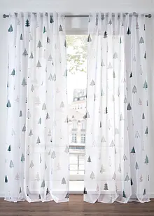 Tenda trasparente con abeti (pacco da 1), bonprix