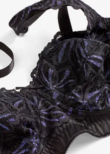 Reggiseno contenitivo senza ferretto con filato glitterato multicolore, bonprix