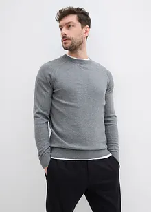 Maglione in filato fine di puro cotone (pacco da 2), bonprix