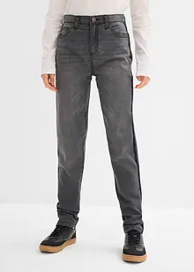 Jeans termici con fodera di jersey, vita media, bonprix