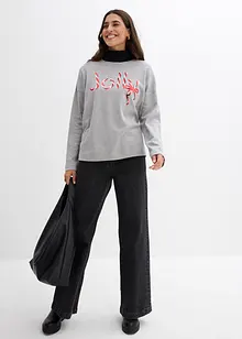 Maglia a maniche lunghe in puro cotone biologico, bonprix