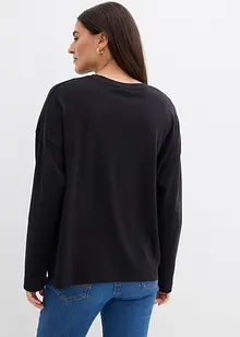 Maglia a maniche lunghe in puro cotone biologico, bonprix