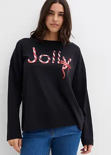 Maglia a maniche lunghe in puro cotone biologico, bonprix