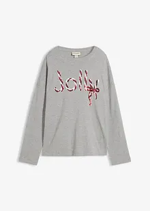 Maglia a maniche lunghe in puro cotone biologico, bonprix