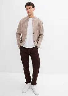 Cardigan a coste in filato fine, bonprix