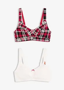 Reggiseno senza ferretto  con cotone biologico (pacco da 2), bonprix