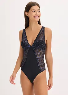 Body con filato glitterato, bonprix