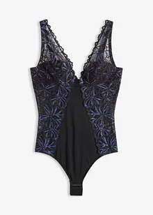 Body con filato glitterato, bonprix