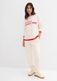 Pantaloni in felpa di puro cotone, bonprix