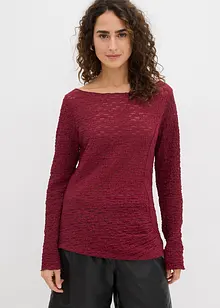 Maglia in pizzo a maniche lunghe, bonprix
