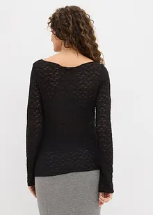 Maglia in pizzo a maniche lunghe, bonprix