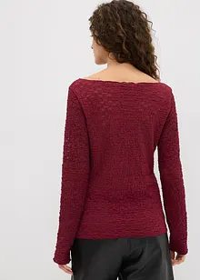 Maglia in pizzo a maniche lunghe, bonprix
