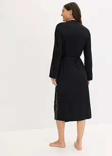 Vestaglia a kimono con delicato pizzo glitterato, bonprix
