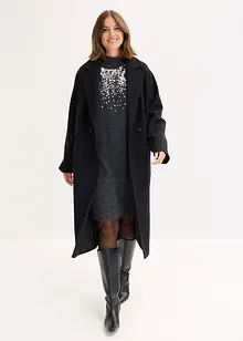 Abito in maglia con applicazione di paillettes, bonprix