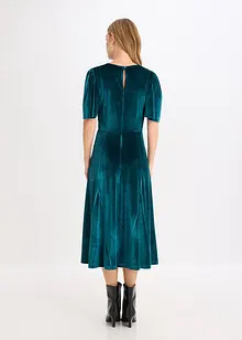 Abito midi in velluto morbido, bonprix