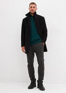 Maglione con bottoni in misto cotone, bonprix