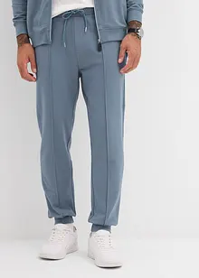 Pantaloni in felpa con piega cucita, bonprix