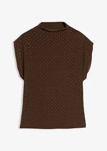 Top con strass, bonprix