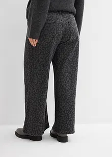 Jeans wide leg, vita media, bonprix