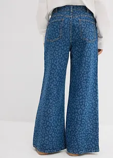 Jeans wide leg, vita media, bonprix