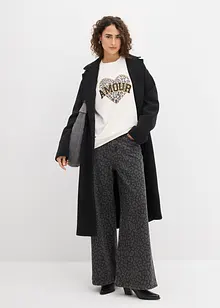 Felpa oversize in misto cotone, bonprix