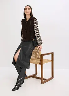 Gilet in maglia con bottoni decorativi, bonprix