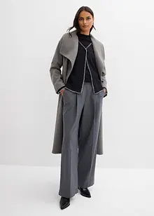 Cardigan in misto lana con dettagli a contrasto, bonprix