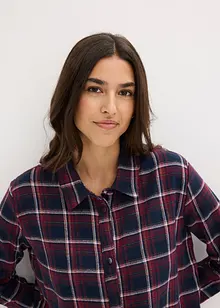 Camicia da notte in flanella con abbottonatura, bonprix