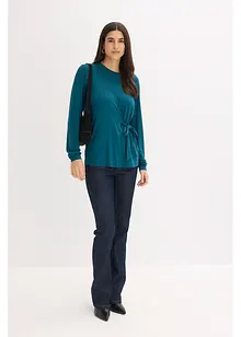 Maglia a maniche lunghe in misto viscosa morbido, bonprix