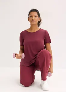 Maglia per sport ultra morbida con inserto in mesh, ad asciugatura rapida, bonprix