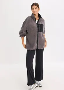 Giacca sportiva in pile tecnico, oversize, bonprix