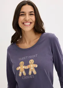 Pigiama con pantaloni in flanella, bonprix